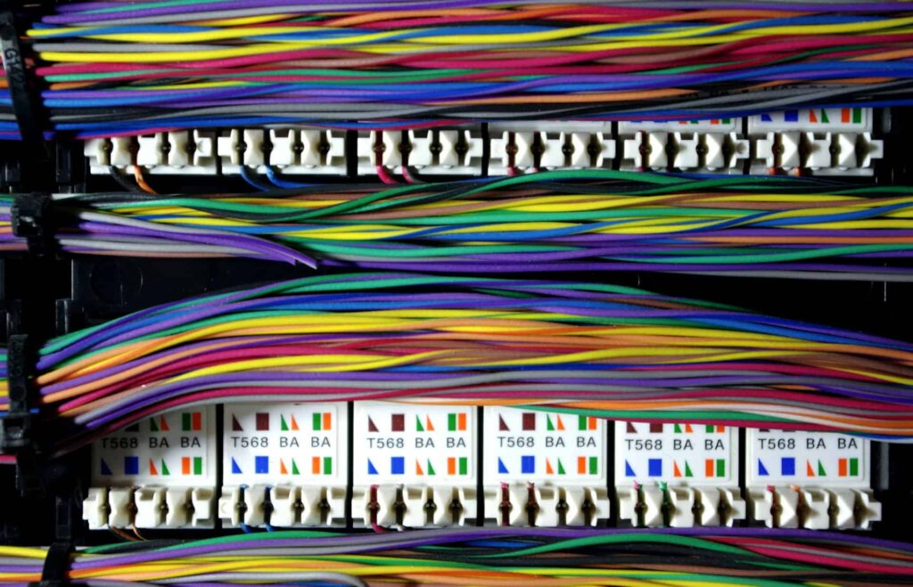 Electrical panel Wire Organized